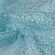 Mesh Embroidered Star Flower Baby Blue