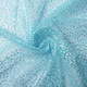 Mesh Embroidered Star Flower Baby Blue