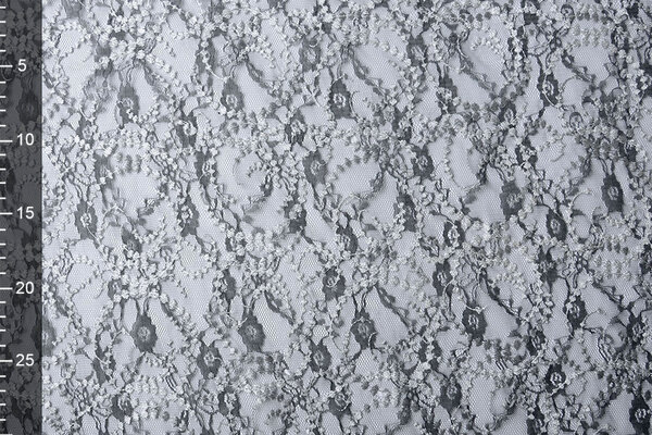 Embroidered Lace Louisa Grey Silver