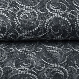 Embroidered Lace Louisa Grey Silver Embroidered Lace Louisa Grey Silver