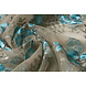 Résille Brodé Olivia Taupe Bleu Résille Brodé Olivia Taupe Bleu
