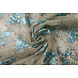 Résille Brodé Olivia Taupe Bleu Résille Brodé Olivia Taupe Bleu