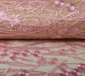 Mesh Embroidered Victoria Pink Mesh Embroidered Victoria Pink