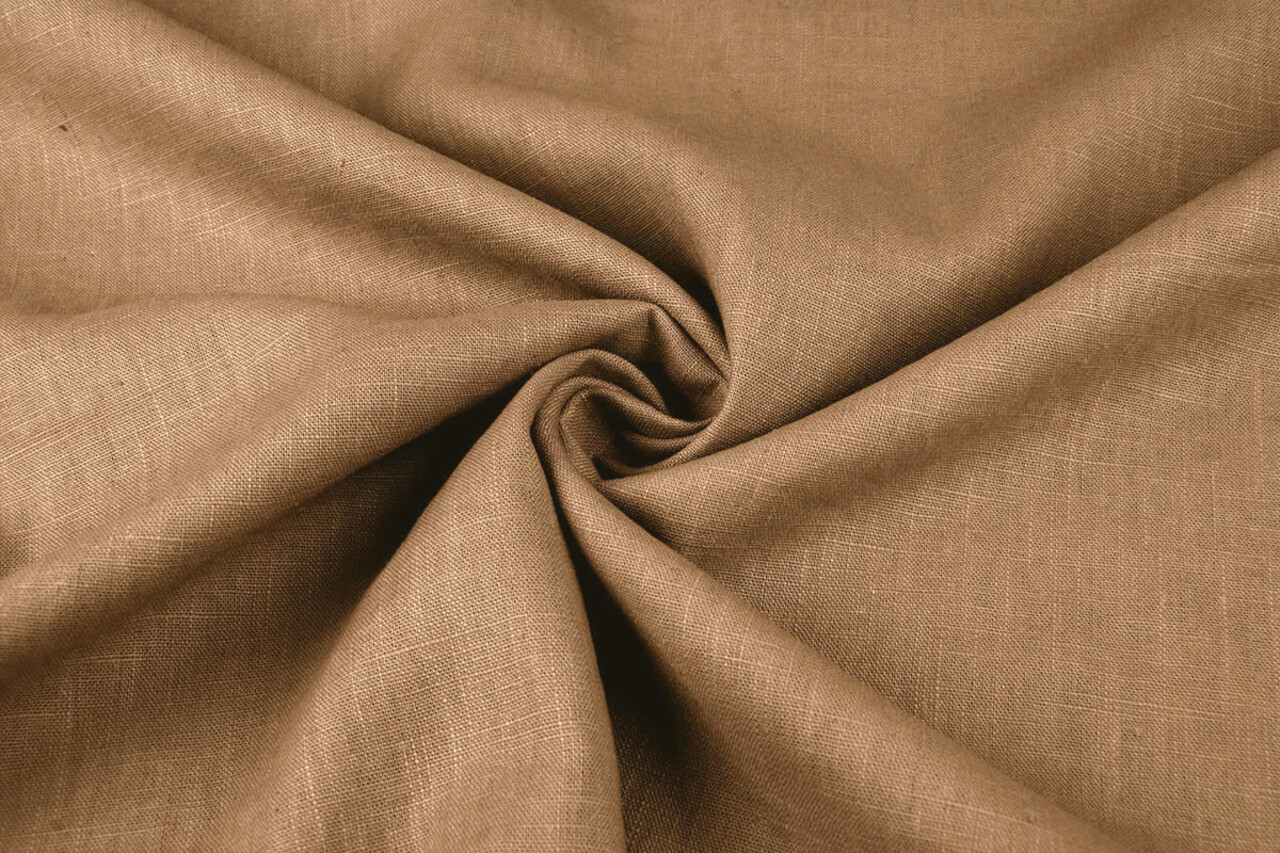 Oeko-Tex®  Washed Linen Mocha brown Oeko-Tex®  Washed Linen Mocha brown