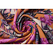 Jersey de Viscosa Crepé Levi Plumas Naranja Jersey de Viscosa Crepé Levi Plumas Naranja