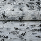 Mesh Embroidered Emma White Black Mesh Embroidered Emma White Black