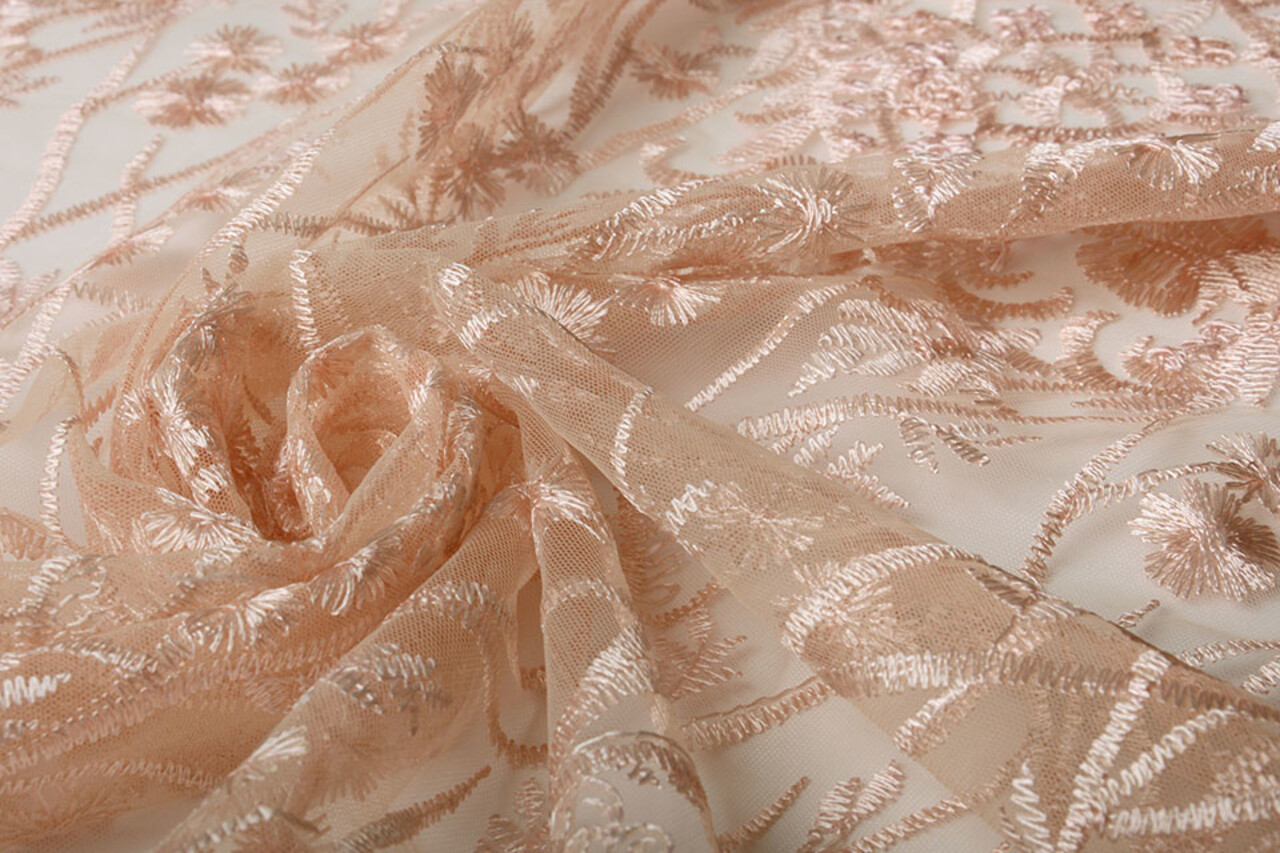 Mesh Embroidered Emma Salmon Mesh Embroidered Emma Salmon