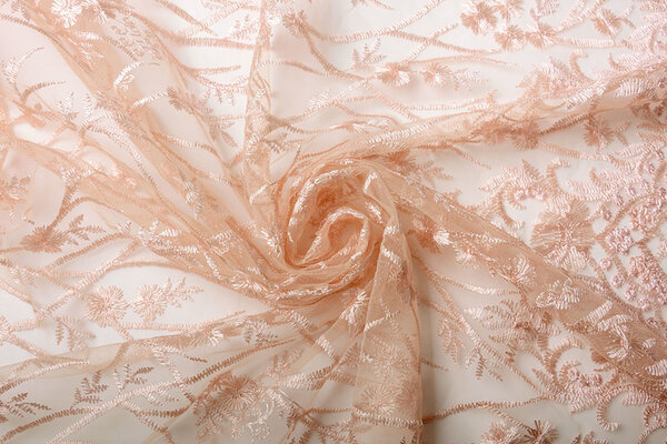 Mesh Embroidered Emma Salmon Mesh Embroidered Emma Salmon