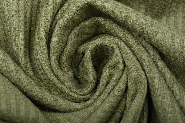 Oeko-Tex® Baby Jersey Waffle Pique Fabric Light Army Green Oeko-Tex® Baby Jersey Waffle Pique Fabric Light Army Green
