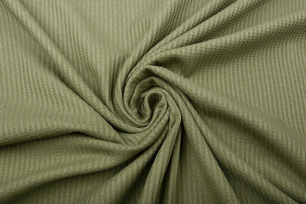 Oeko-Tex® Baby Jersey Waffle Pique Fabric Light Army Green Oeko-Tex® Baby Jersey Waffle Pique Fabric Light Army Green