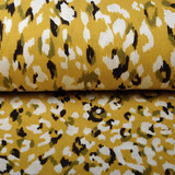 Viscosa Jersey Crêpe Panther Swipes Giallo
