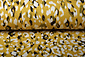 Viscose Jersey Crepe Panther Swipes Yellow Viscose Jersey Crepe Panther Swipes Yellow