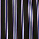 Scuba Crepe Sporty Stripe Schwarz Blau