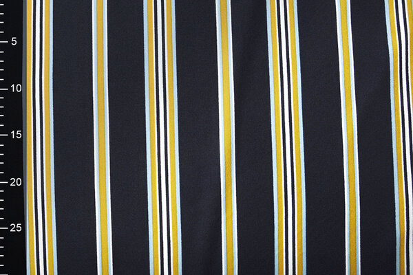 Scuba Crêpe Sportivo Righe Blu Navy Giallo Scuba Crêpe Sportivo Righe Blu Navy Giallo