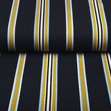 Scuba Crêpe Sportivo Righe Blu Navy Giallo Scuba Crêpe Sportivo Righe Blu Navy Giallo