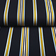 Scuba Crepe Sporty Stripe Navy Yellow