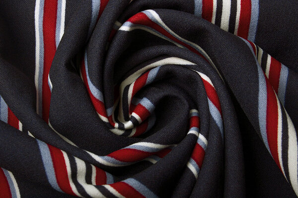 Scuba Crepe Sporty Stripe Navy Bordeaux Scuba Crepe Sporty Stripe Navy Bordeaux