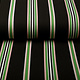 Scuba Crepe Sporty Stripe Black Green