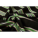Scuba Crêpe Sporty Rayure Noir Vert Scuba Crêpe Sporty Rayure Noir Vert