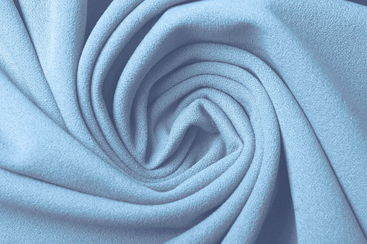 Oeko-Tex®  Scuba Crepe Jersey Hell Blau