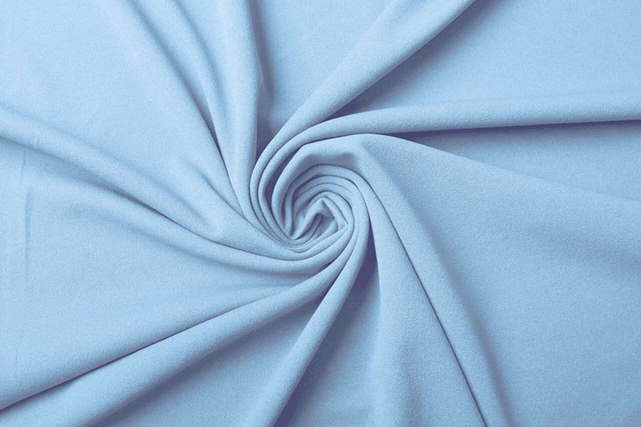 Oeko-Tex® Scuba Crêpe Jersey Bleu Clair Oeko-Tex® Scuba Crêpe Jersey Bleu Clair