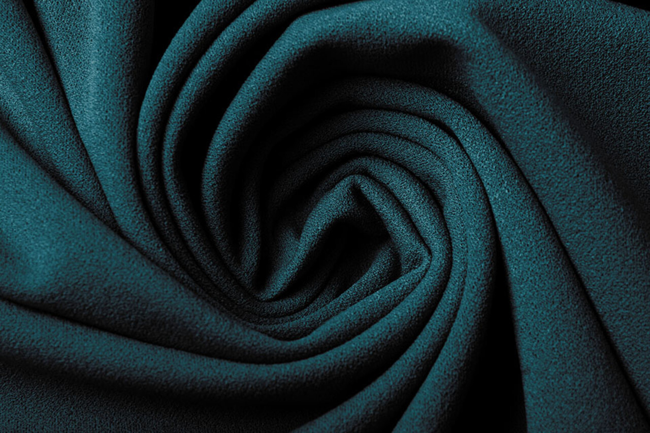 Oeko-Tex®  Scuba Crepe Jersey Petrol Oeko-Tex®  Scuba Crepe Jersey Petrol