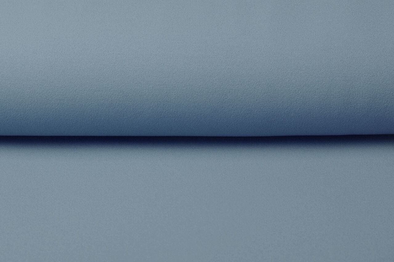 Oeko-Tex®  Scuba Crepe Jersey Grau-Blau