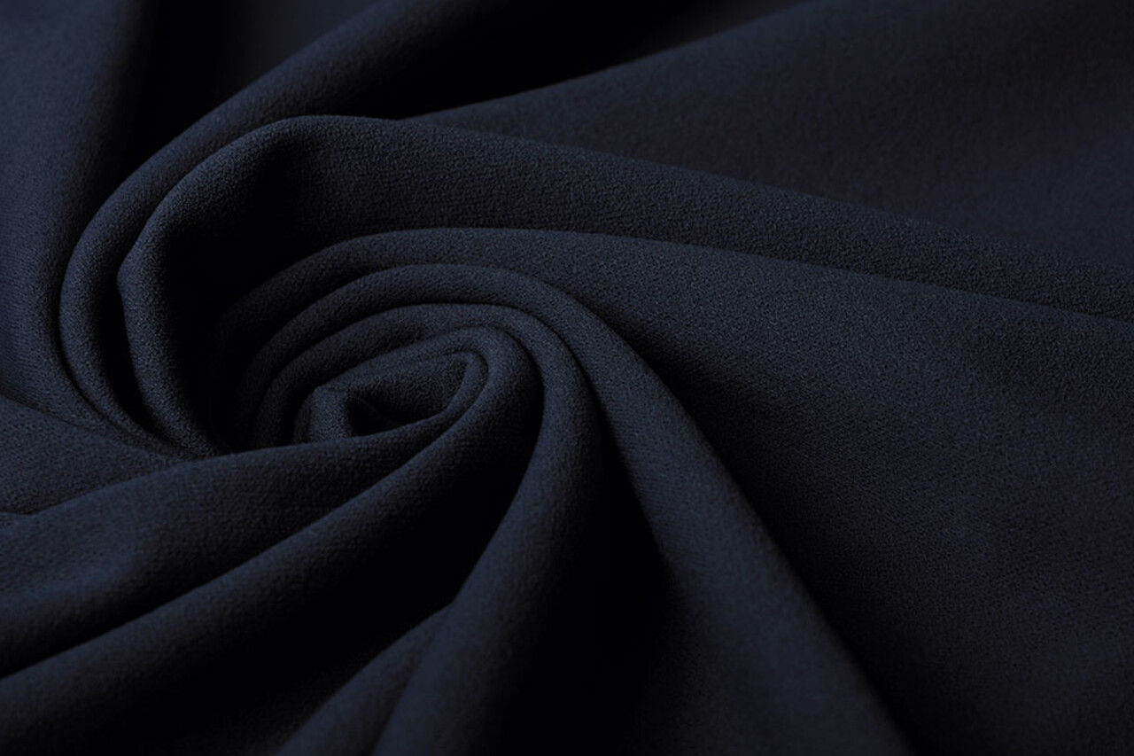Oeko-Tex®  Scuba Crêpe Jersey Blu Navy