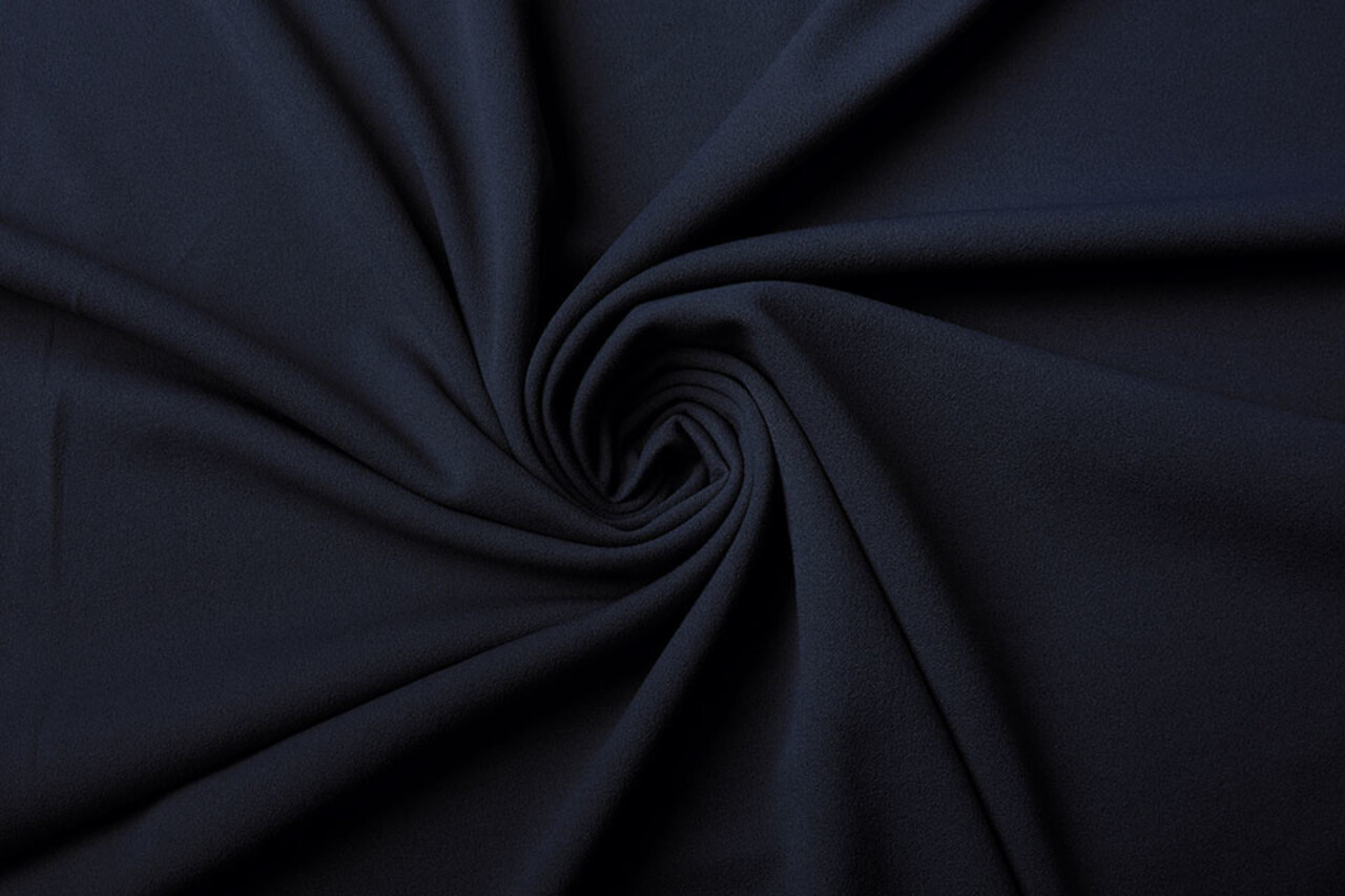 Oeko-Tex®  Scuba Crêpe Jersey Blu Navy