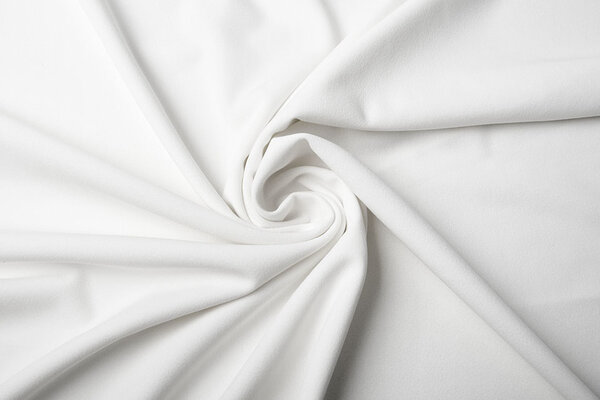 Oeko-Tex®  Scuba Crepe Jersey Weiß Oeko-Tex®  Scuba Crepe Jersey Weiß