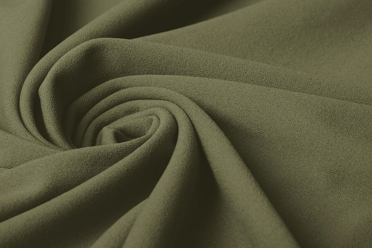Oeko-Tex®  Scuba Crepe Jersey Army Green