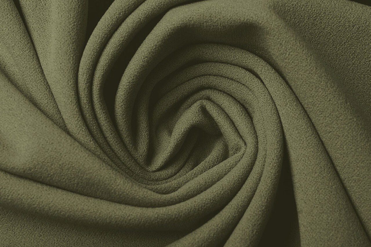 Oeko-Tex®  Scuba Crepe Jersey Armeegrün