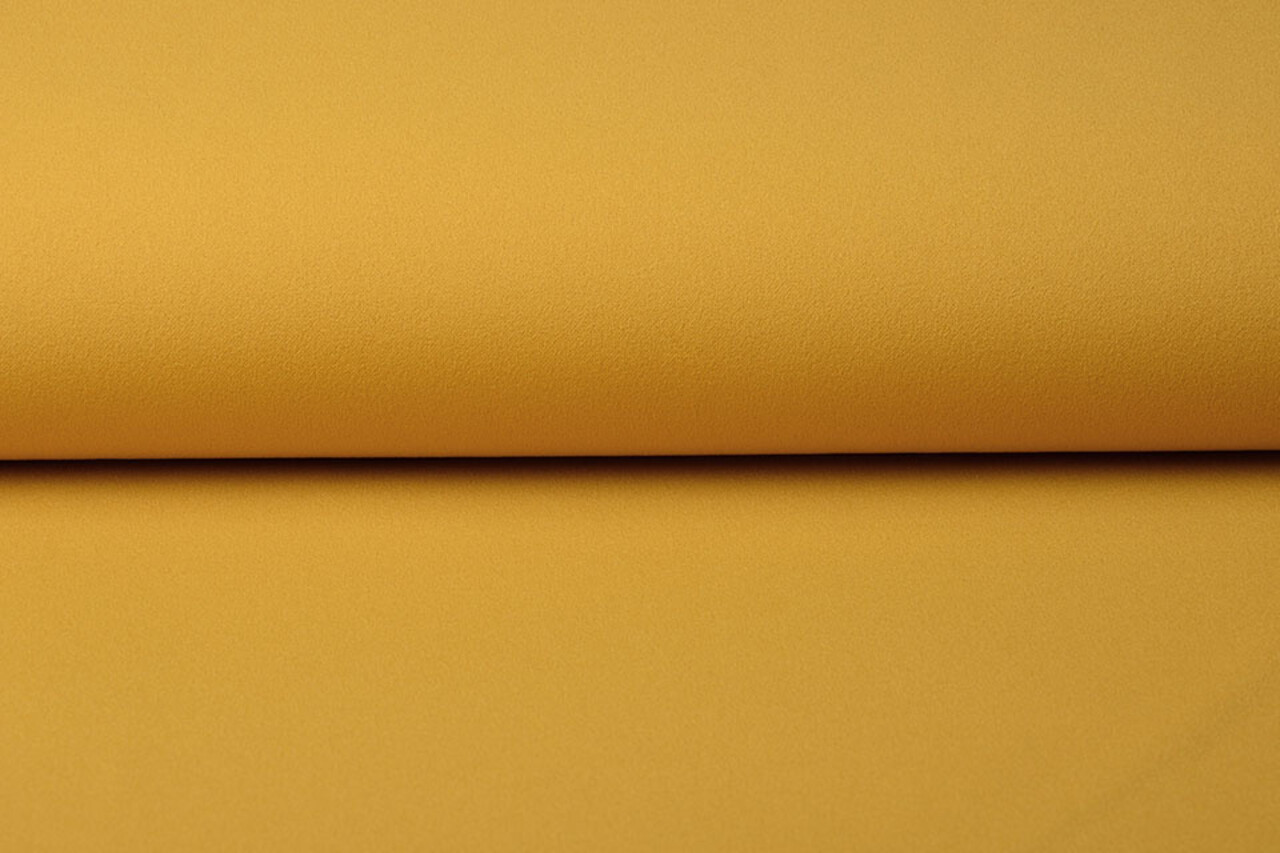 Oeko-Tex®  Scuba Crepe Jersey Ockergelb