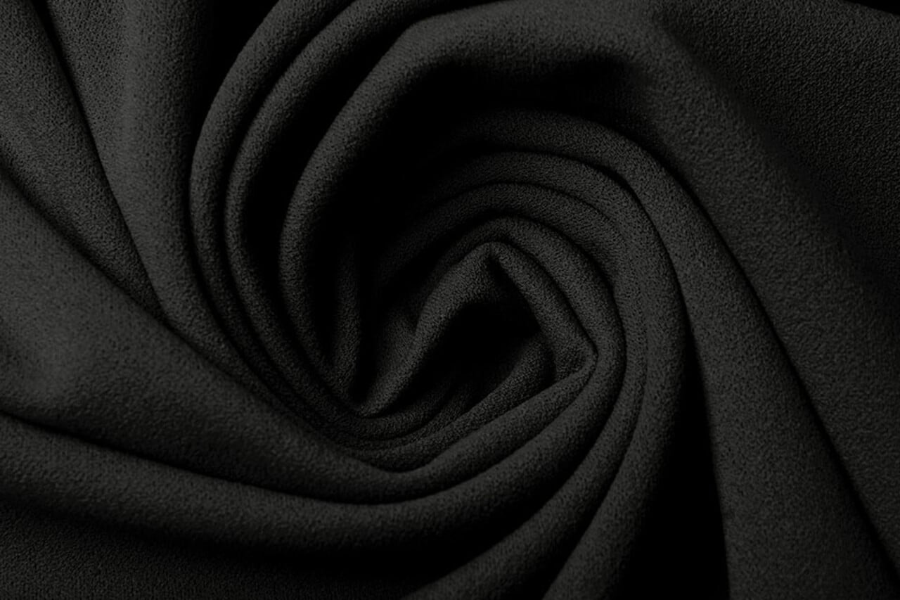 Oeko-Tex®  Scuba Crêpe Jersey Noir