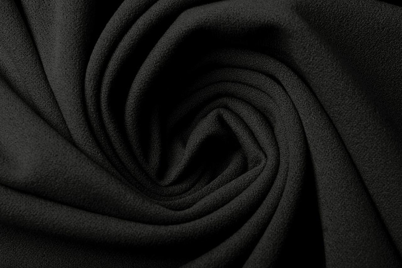 Oeko-Tex®  Scuba Crepe Jersey Zwart