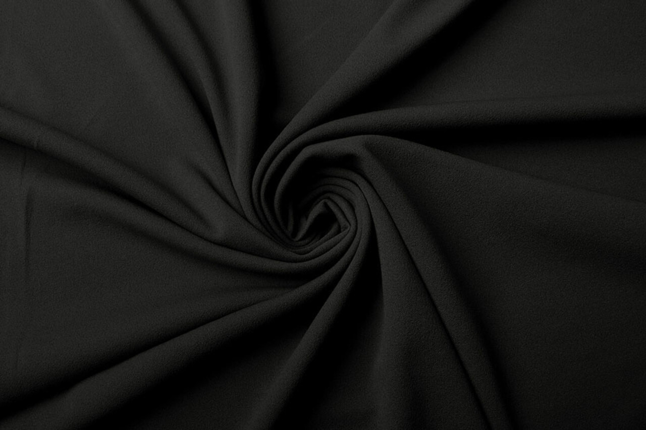 Oeko-Tex® Scuba Crêpe Jersey Nero Oeko-Tex® Scuba Crêpe Jersey Nero