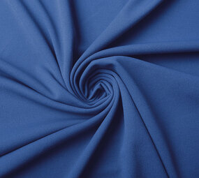 Oeko-Tex®  Scuba Crêpe Jersey Bleu Cobalt