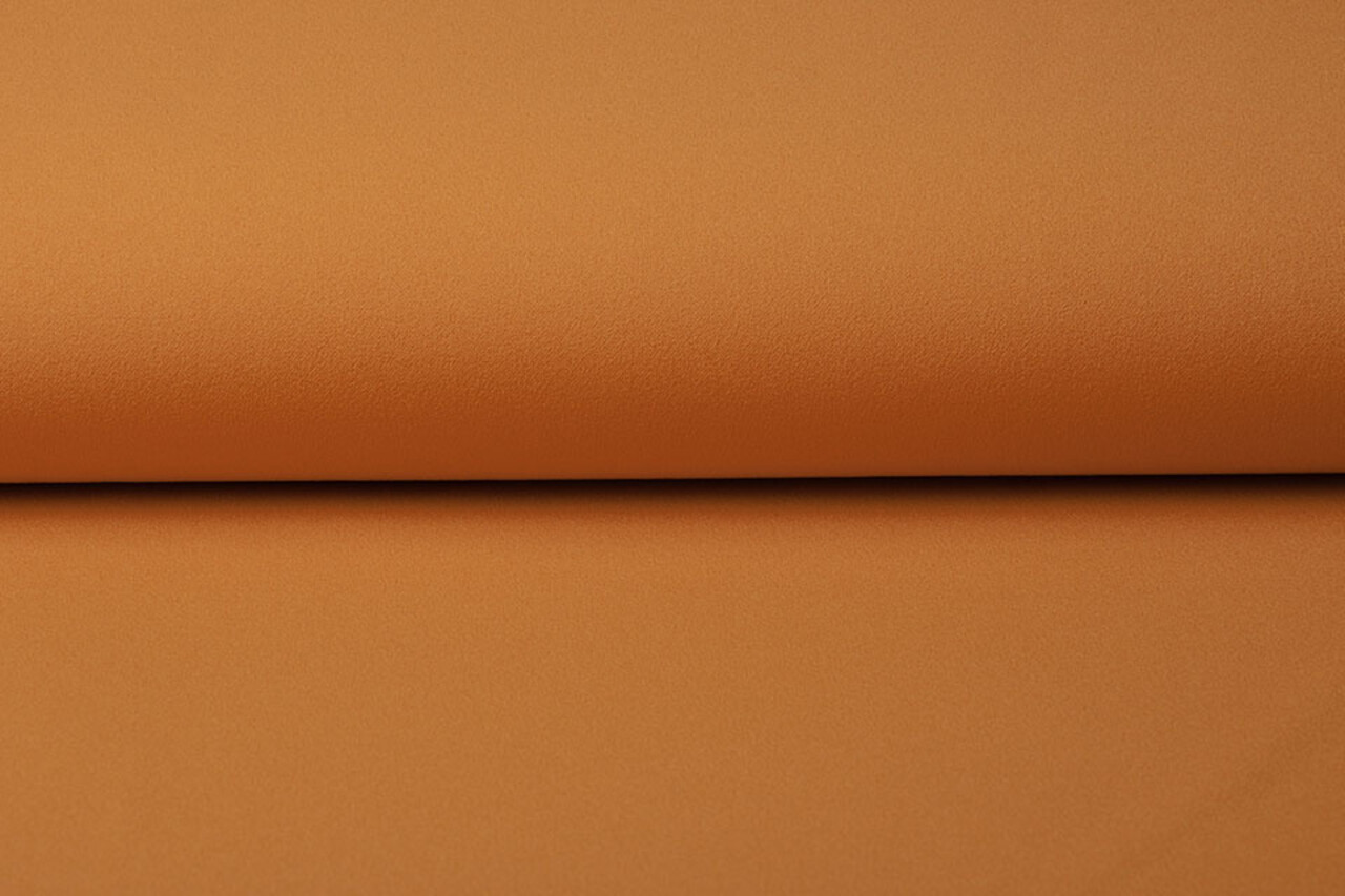 Oeko-Tex®  Scuba Crepe Jersey Warm Oranje Oeko-Tex®  Scuba Crepe Jersey Warm Oranje