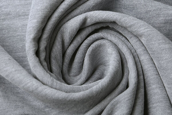 Flowy Pique Melange Grijs