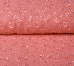 Jacquard Chifón Liza Rosa Jacquard Chifón Liza Rosa