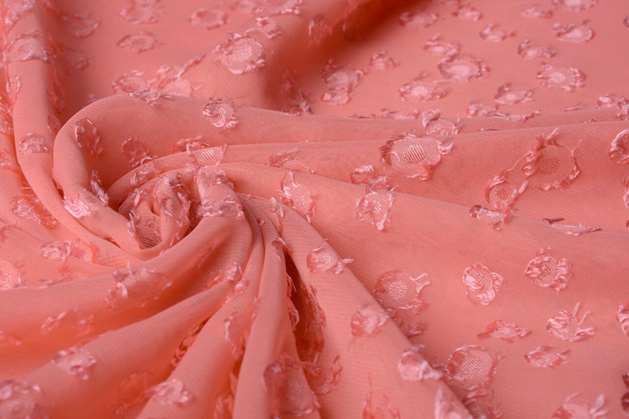 Jacquard Chiffon Liza Roze Jacquard Chiffon Liza Roze