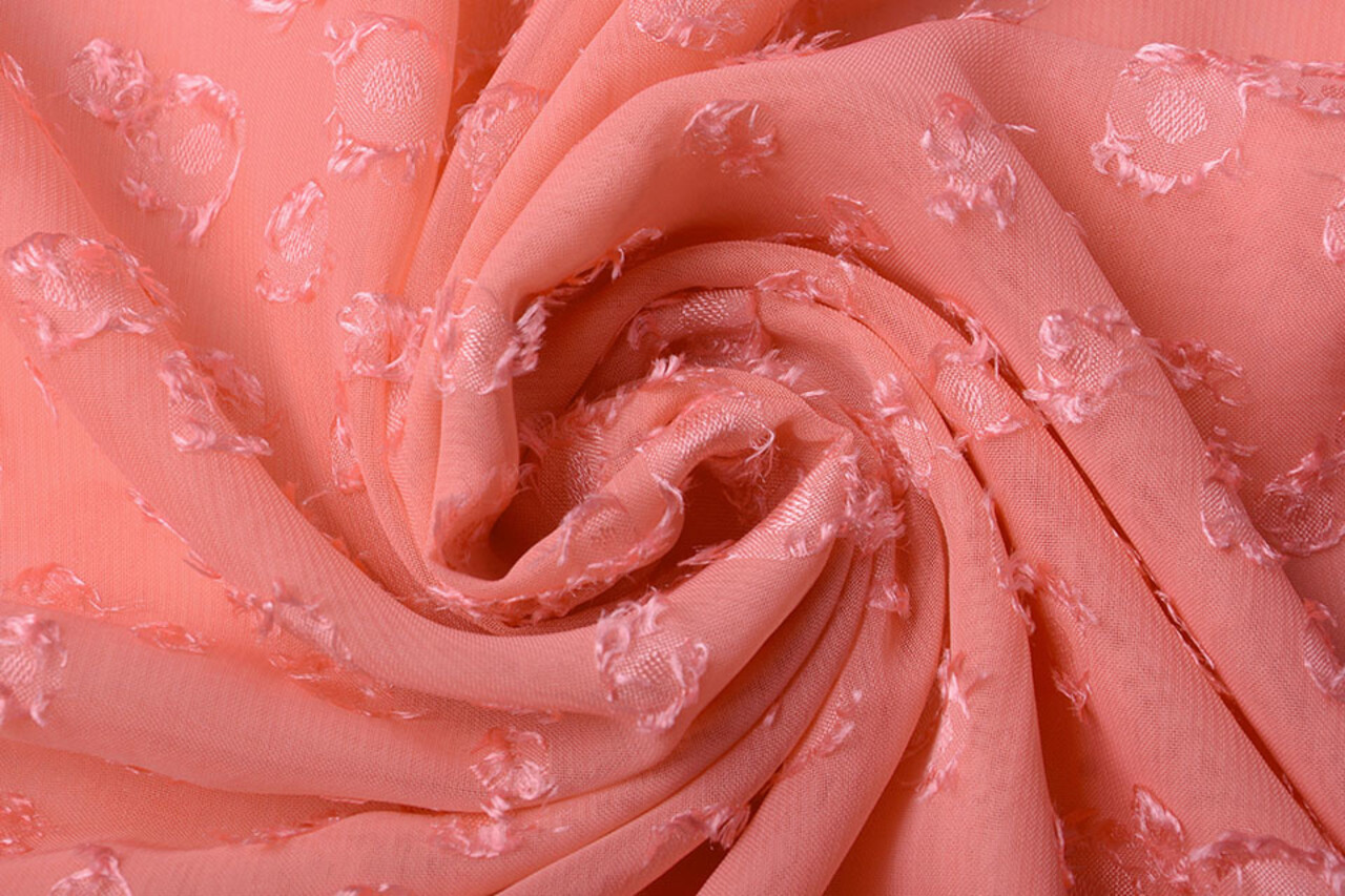 Jacquard Chiffon Liza Roze Jacquard Chiffon Liza Roze