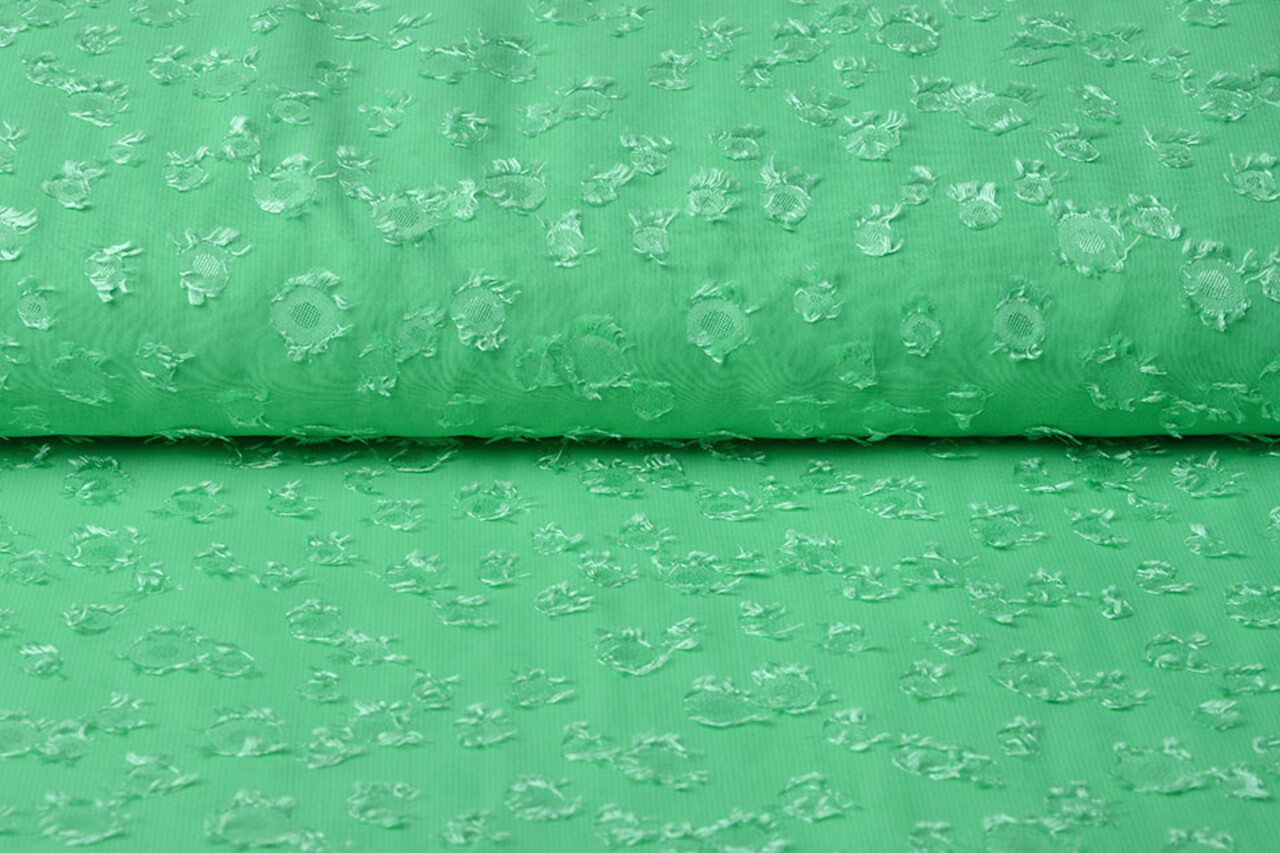 Jacquard Mousseline Liza Vert Menthe Jacquard Mousseline Liza Vert Menthe