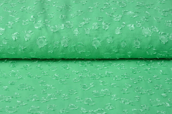 Jacquard Mousseline Liza Vert Menthe Jacquard Mousseline Liza Vert Menthe