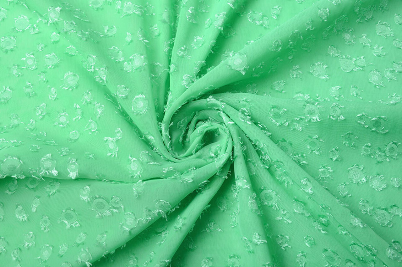 Jacquard Chiffon Liza Verde Menta