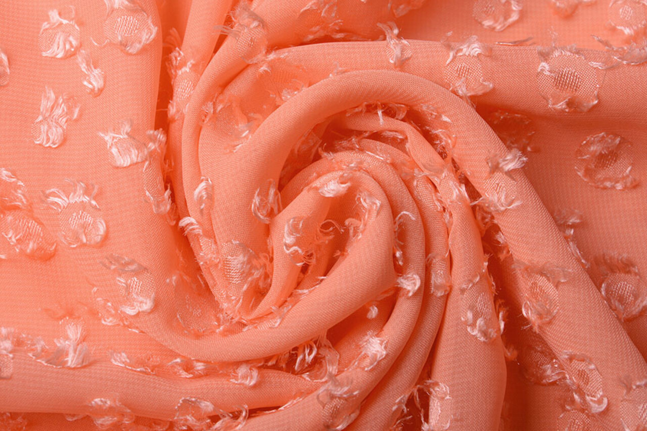 Jacquard Chiffon Liza Coral Jacquard Chiffon Liza Coral