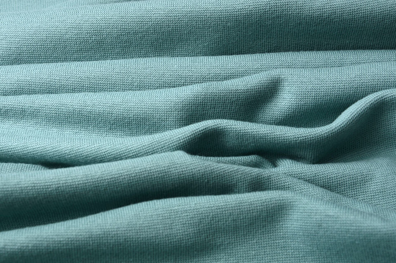 Bündchenstoff Hellpetrol