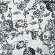 French Toile Flowy Pique Black Off White