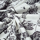 French Toile Flowy Pique Black Off White