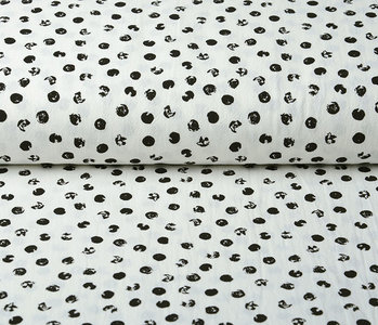 100% Washed Cotton Dipinto Jikke Little Dot